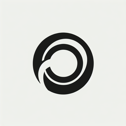 Geometric Spiral Ring Logo