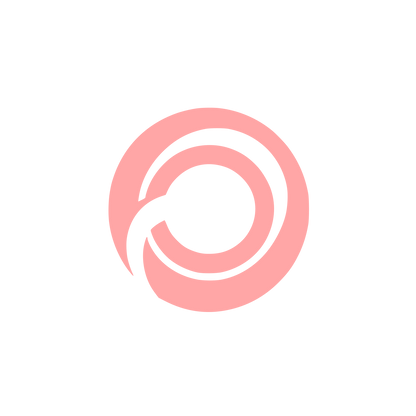 Geometric Spiral Ring Logo #ffa6a6