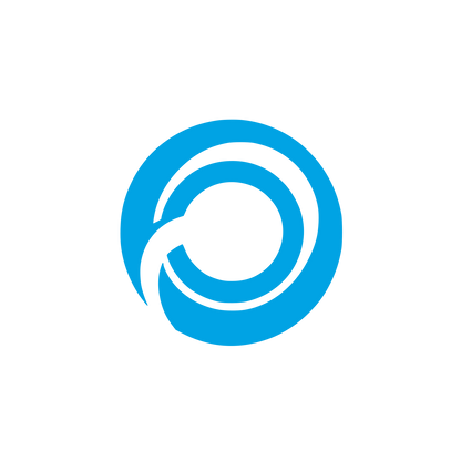 Geometric Spiral Ring Logo #00a3e4