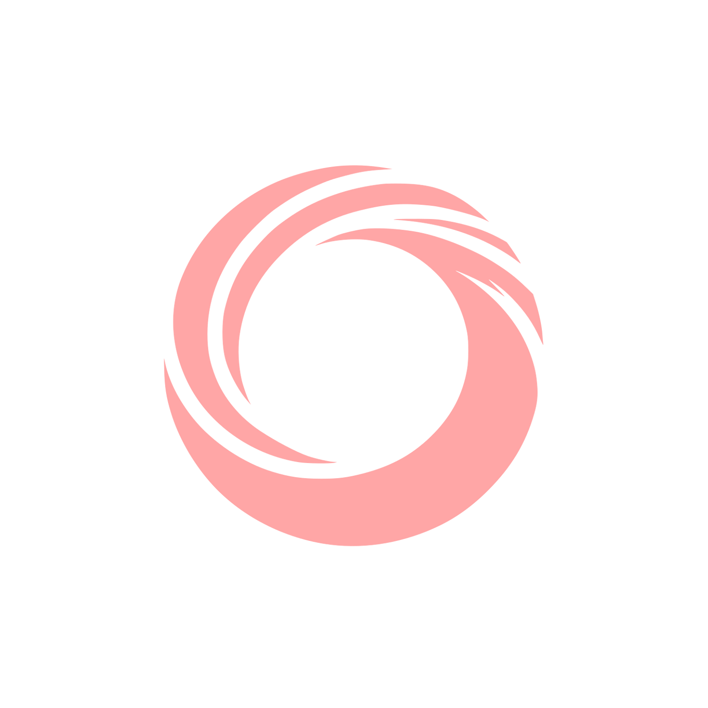 Monoline Ring Emblem #ffa6a6