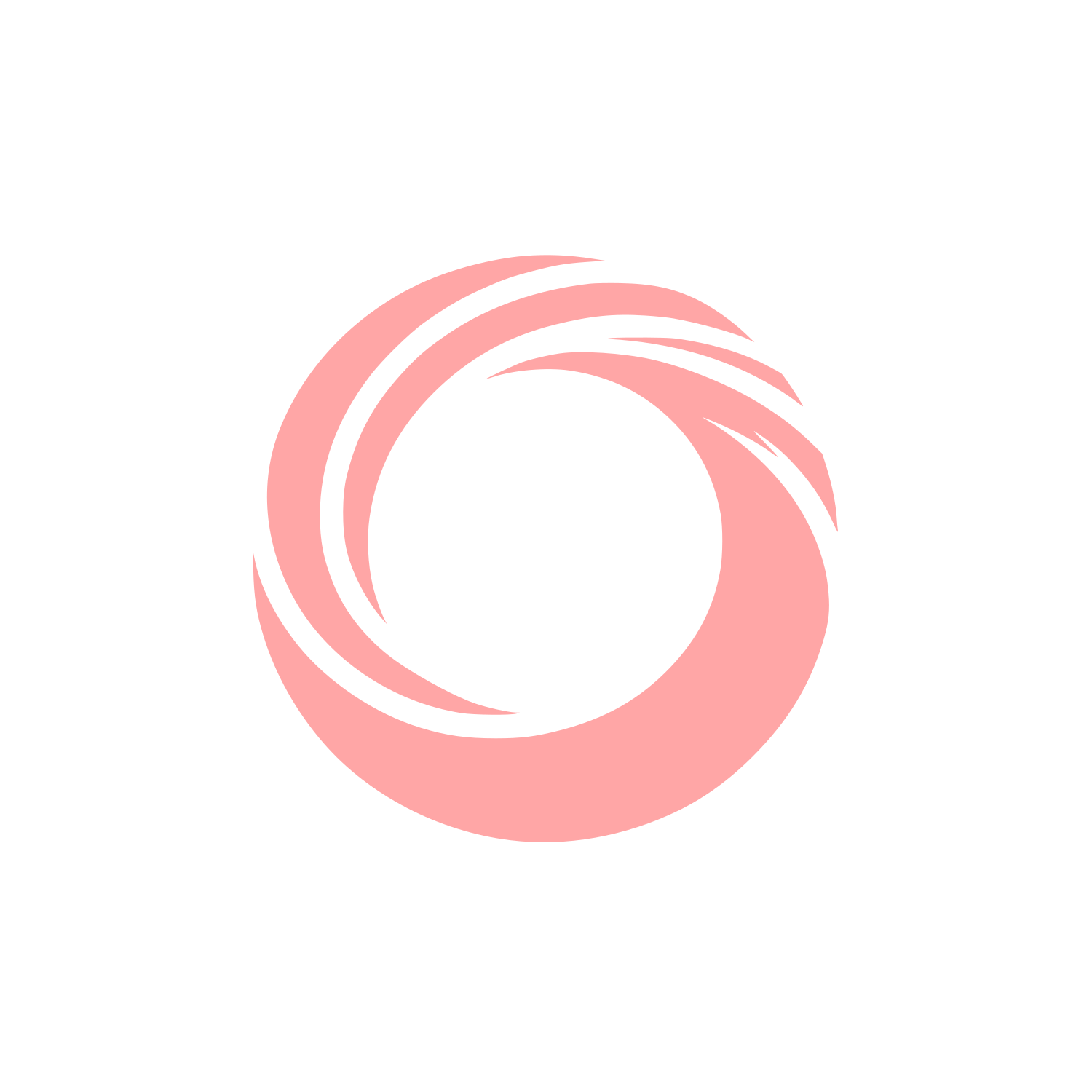 Monoline Ring Emblem #ffa6a6