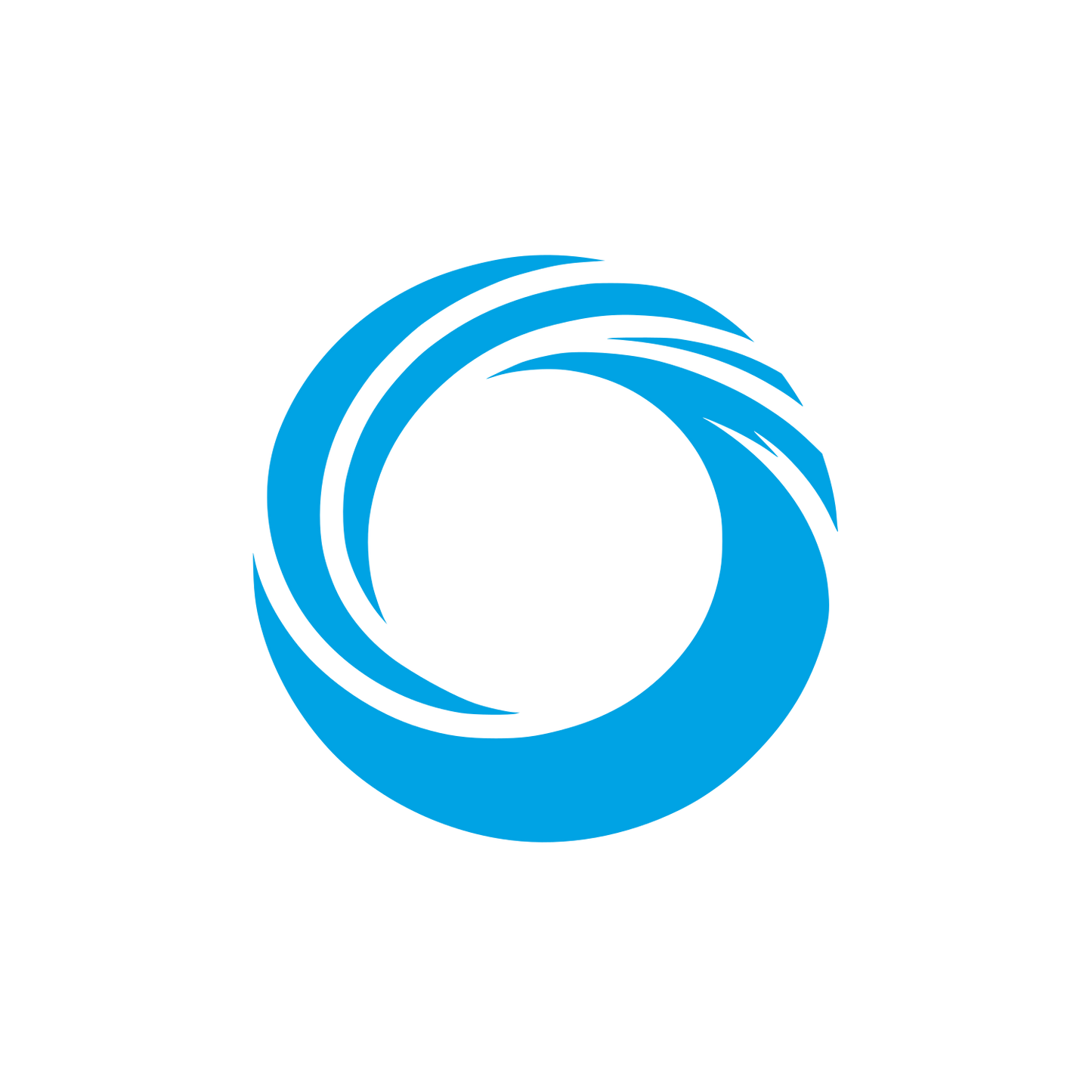 Monoline Ring Emblem #00a3e4