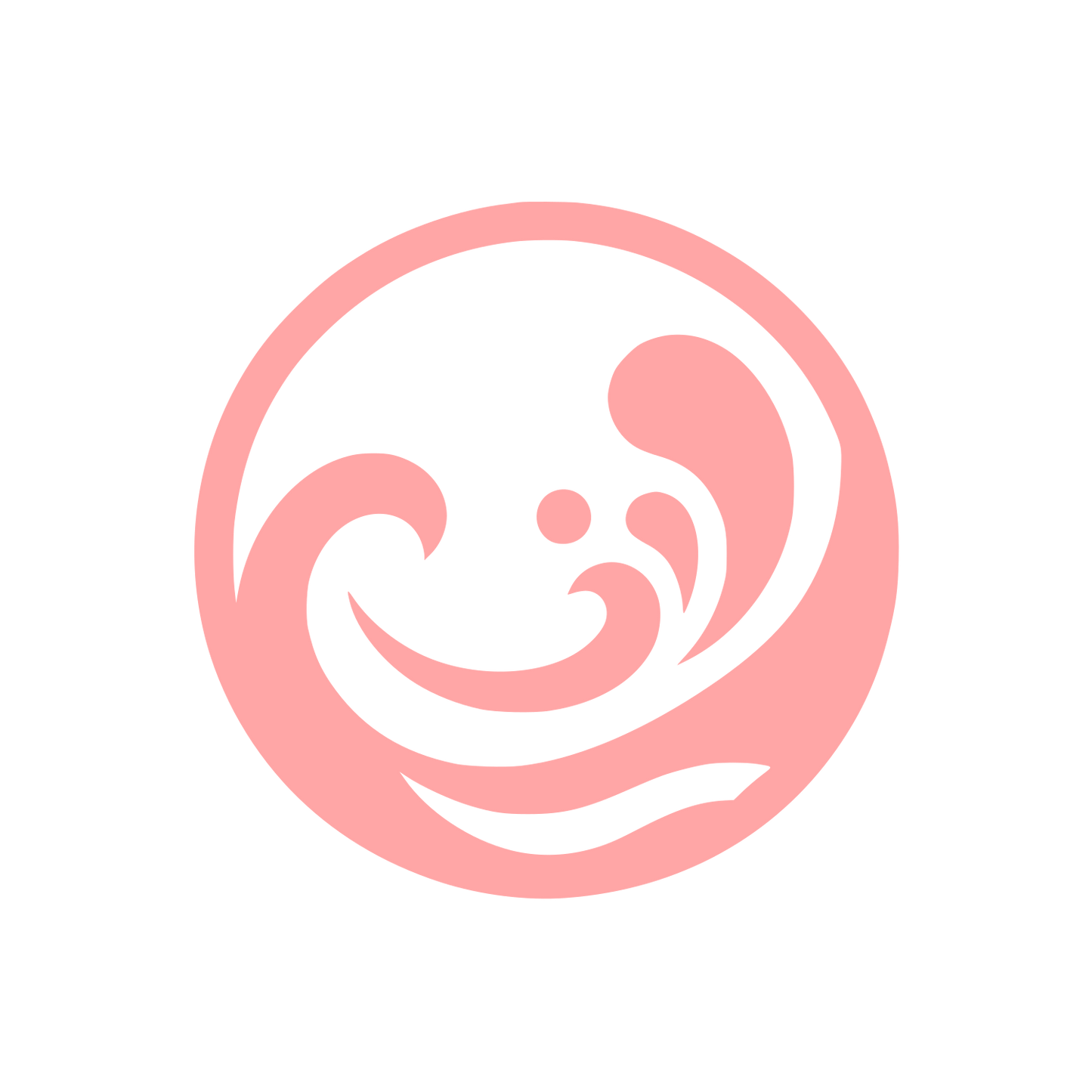 Wave Themed Logo #ffa6a6