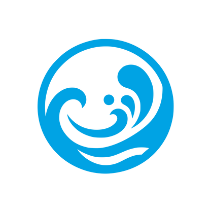 Wave Themed Logo #00a3e4