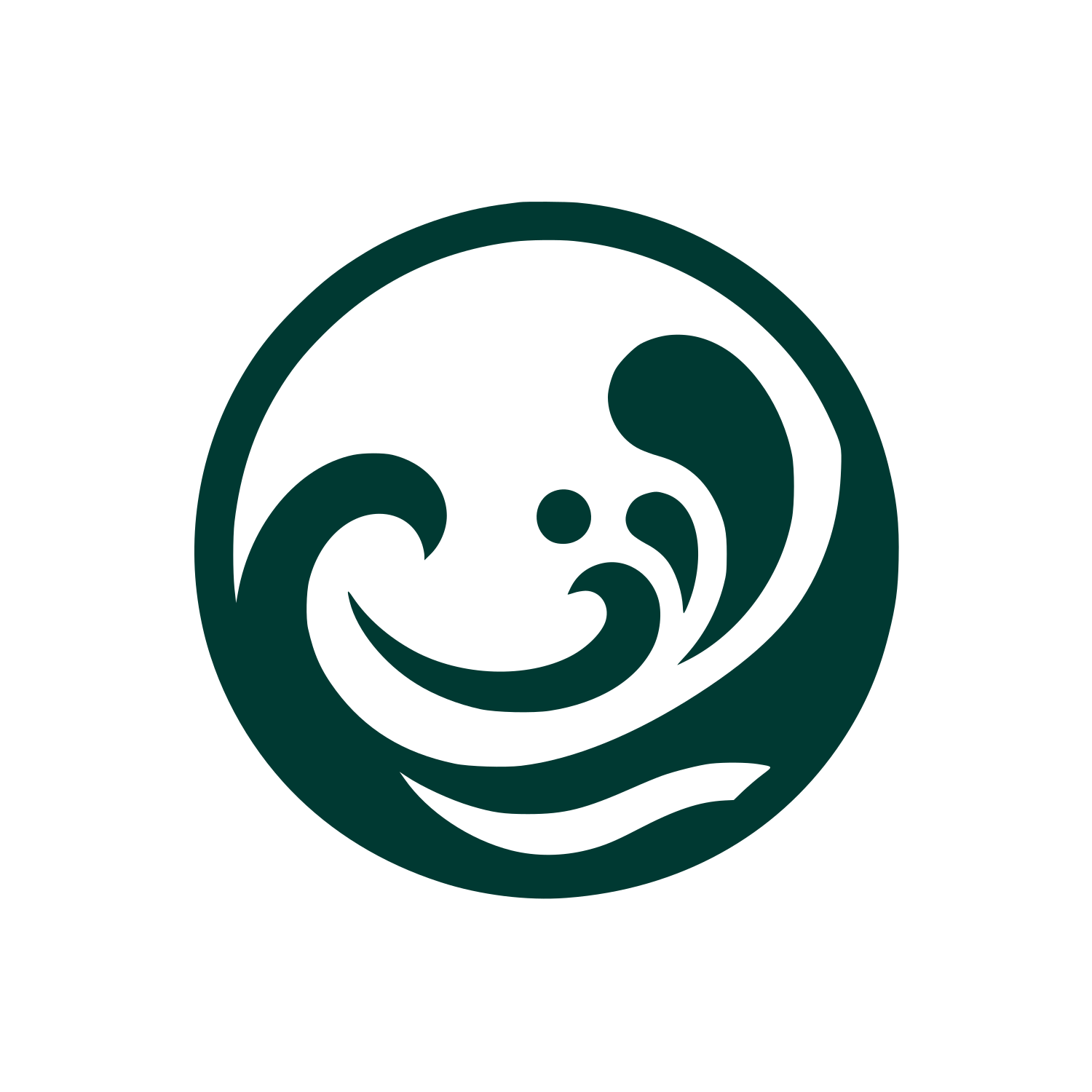 Wave Themed Logo #003932
