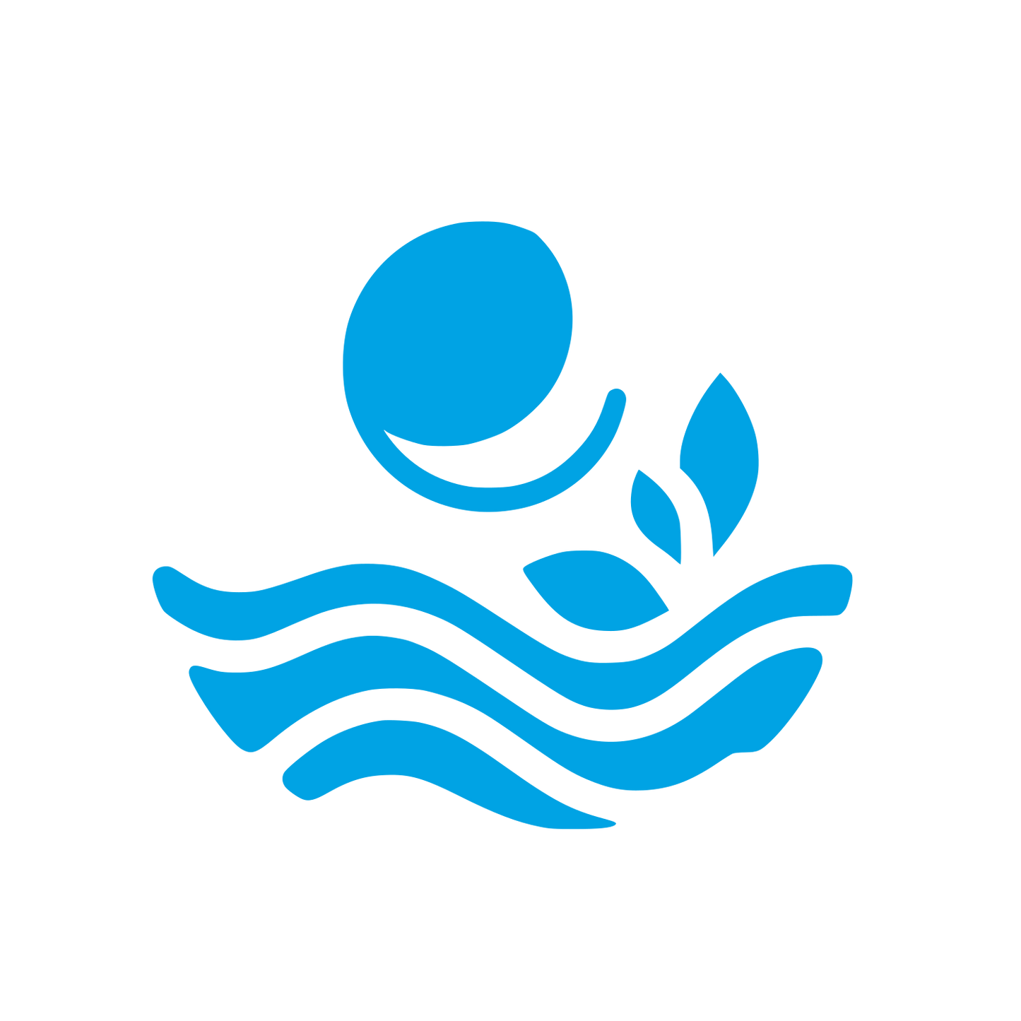 Nature Inspired Logo #00a3e4