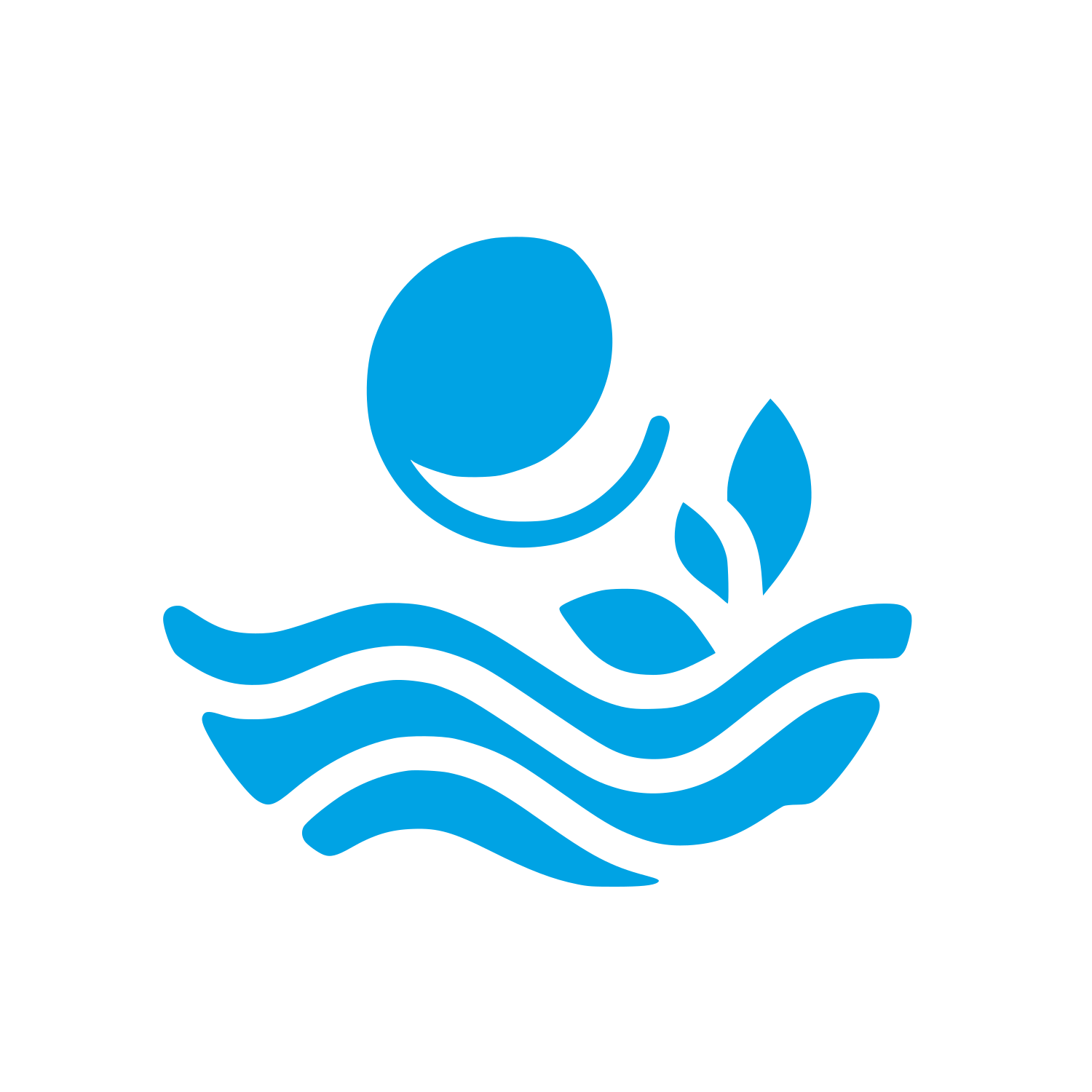 Nature Inspired Logo #00a3e4