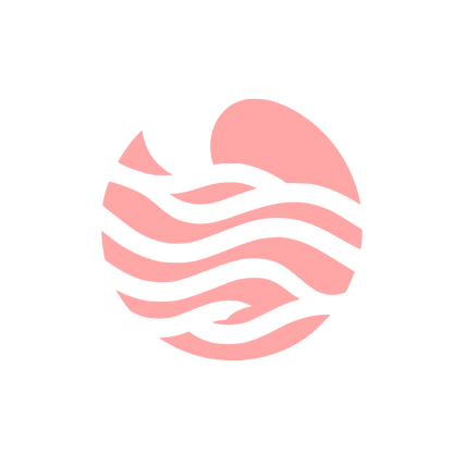 Wave Logo Design #ffa6a6
