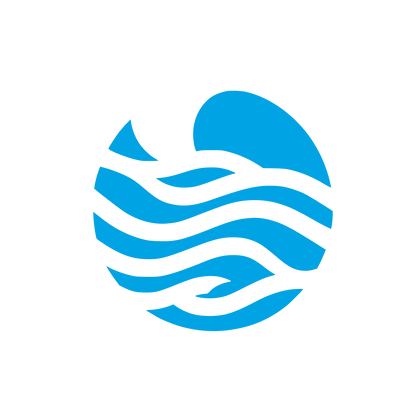 Wave Logo Design #00a3e4