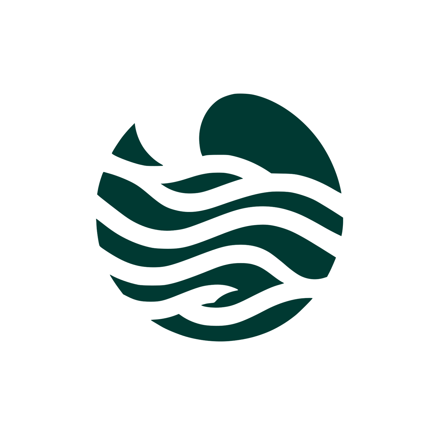 Wave Logo Design #003932