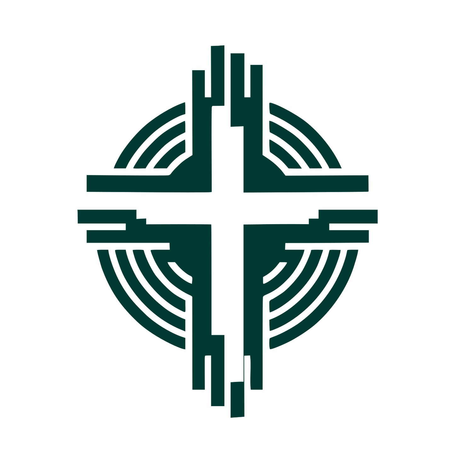 Bold Cross Logo #003932