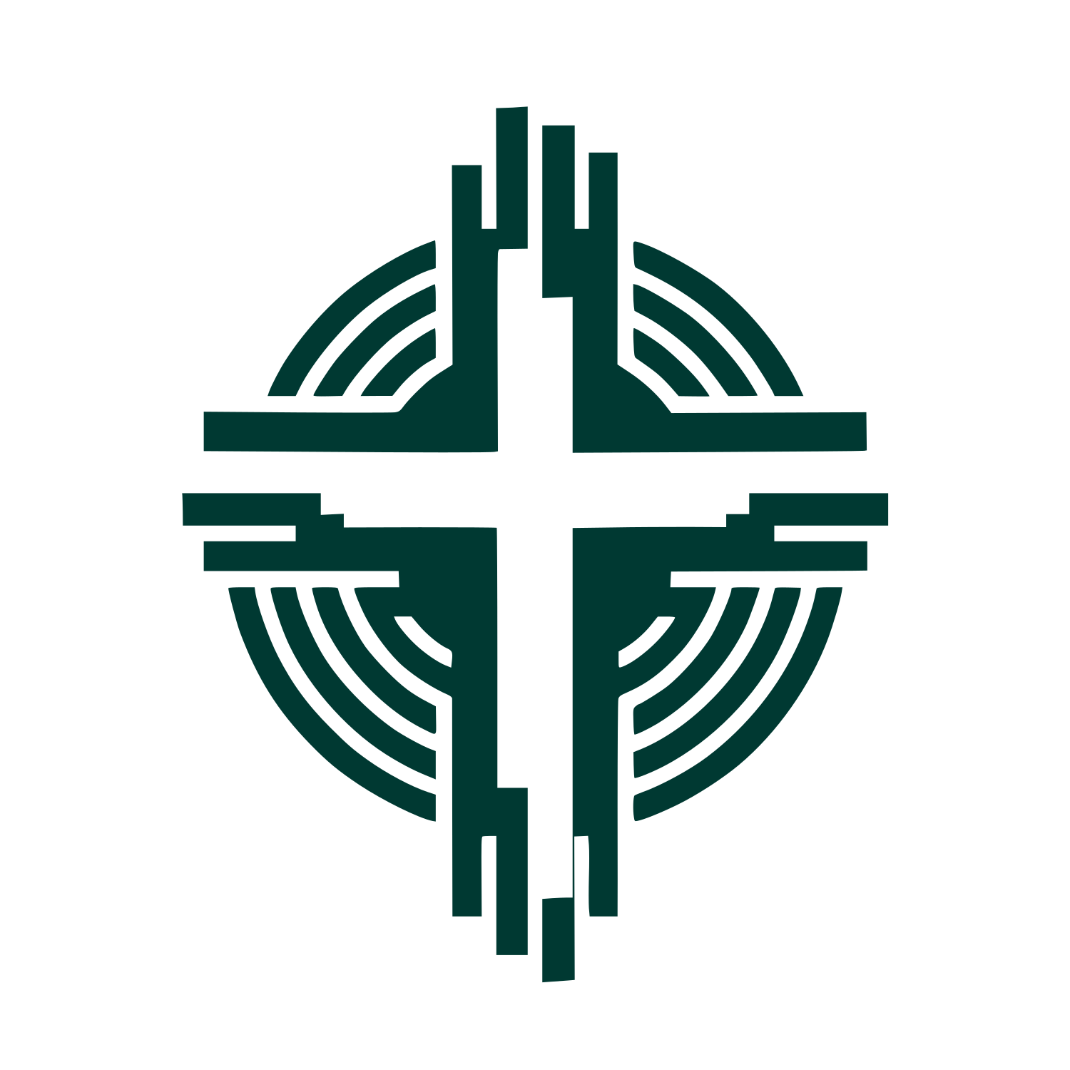 Bold Cross Logo #003932