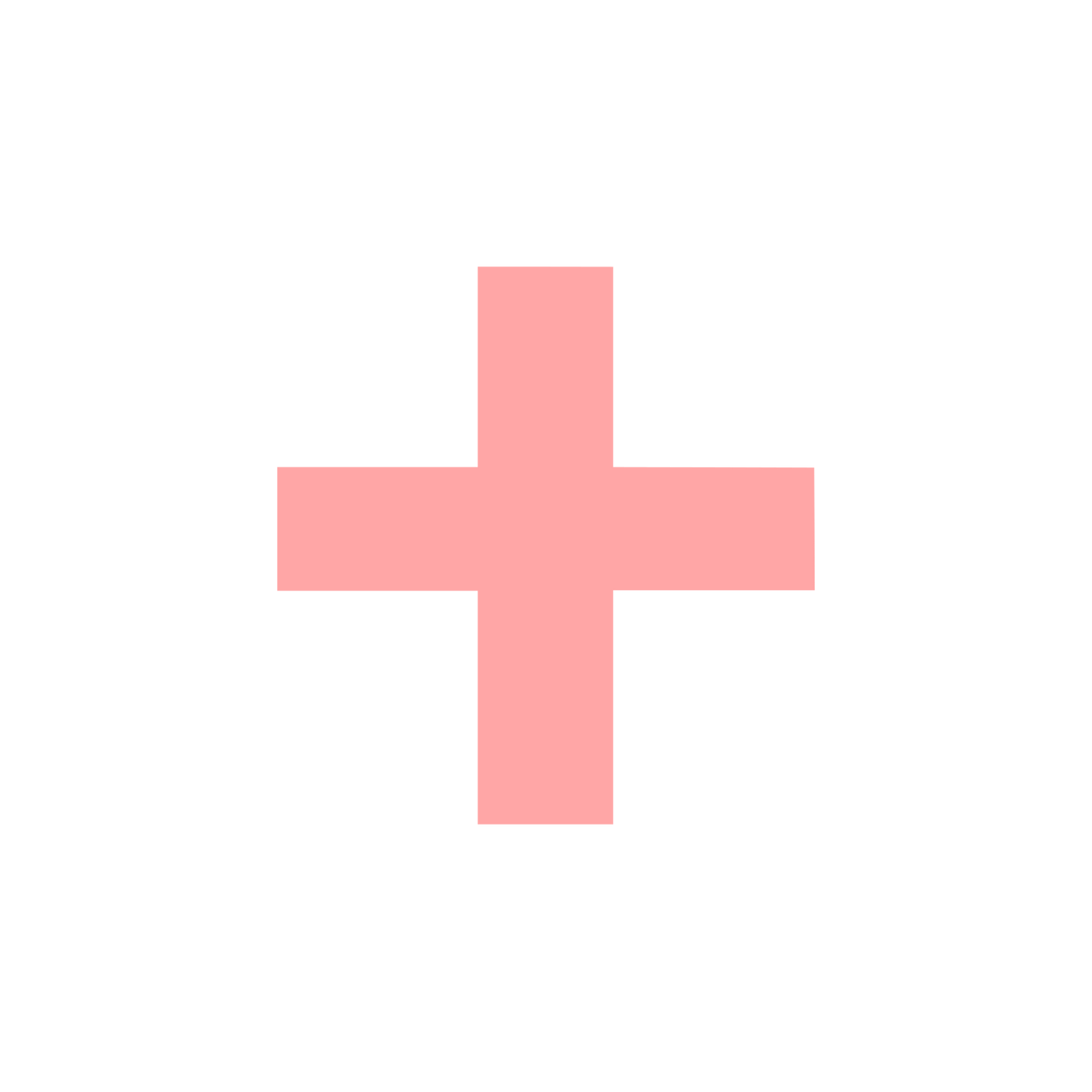 Plus Sign Logo #ffa6a6