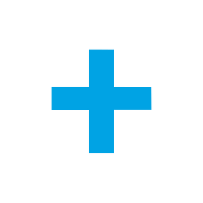 Plus Sign Logo #00a3e4