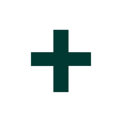 Plus Sign Logo #003932