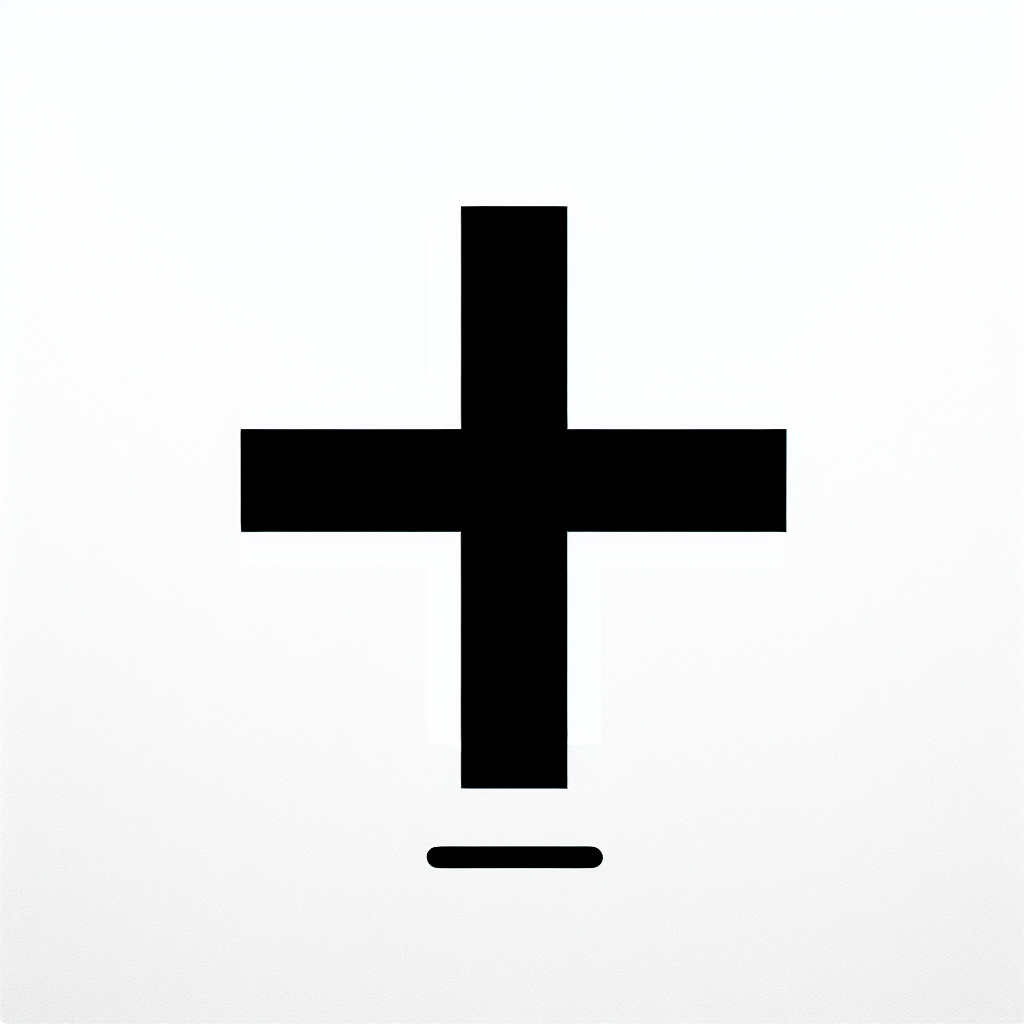 Logo with Cross Shape