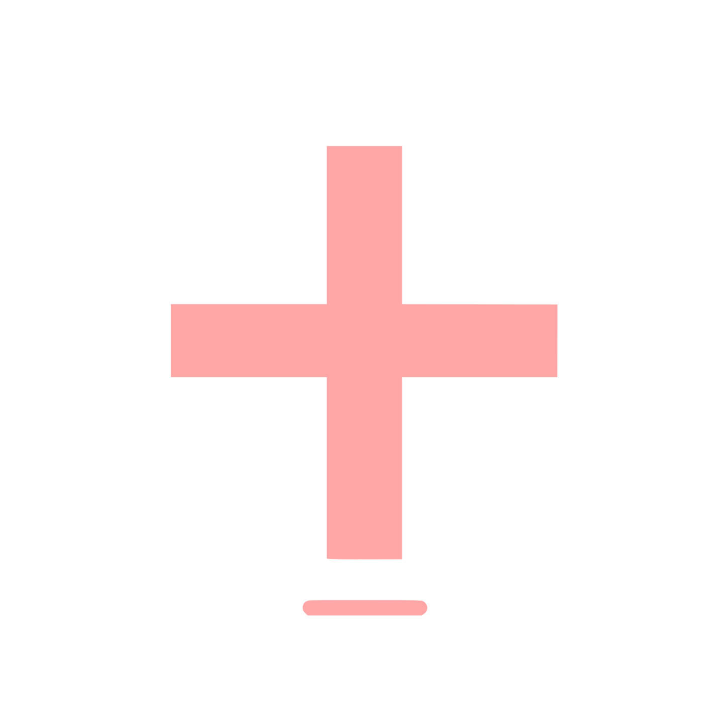 Logo with Cross Shape #ffa6a6