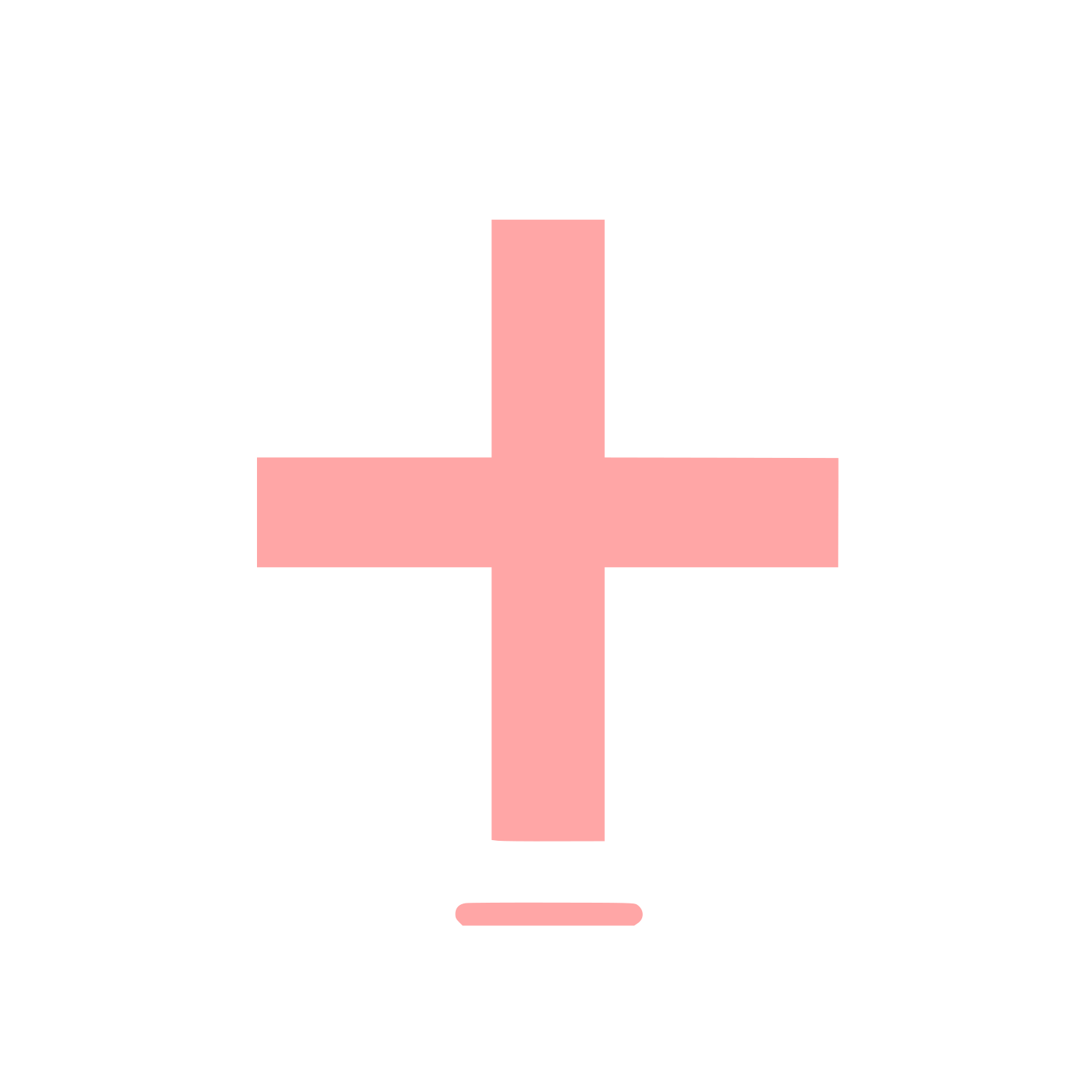Logo with Cross Shape #ffa6a6