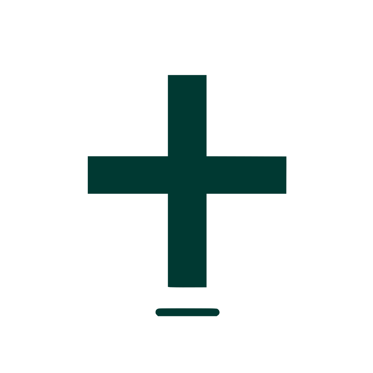 Logo with Cross Shape #003932