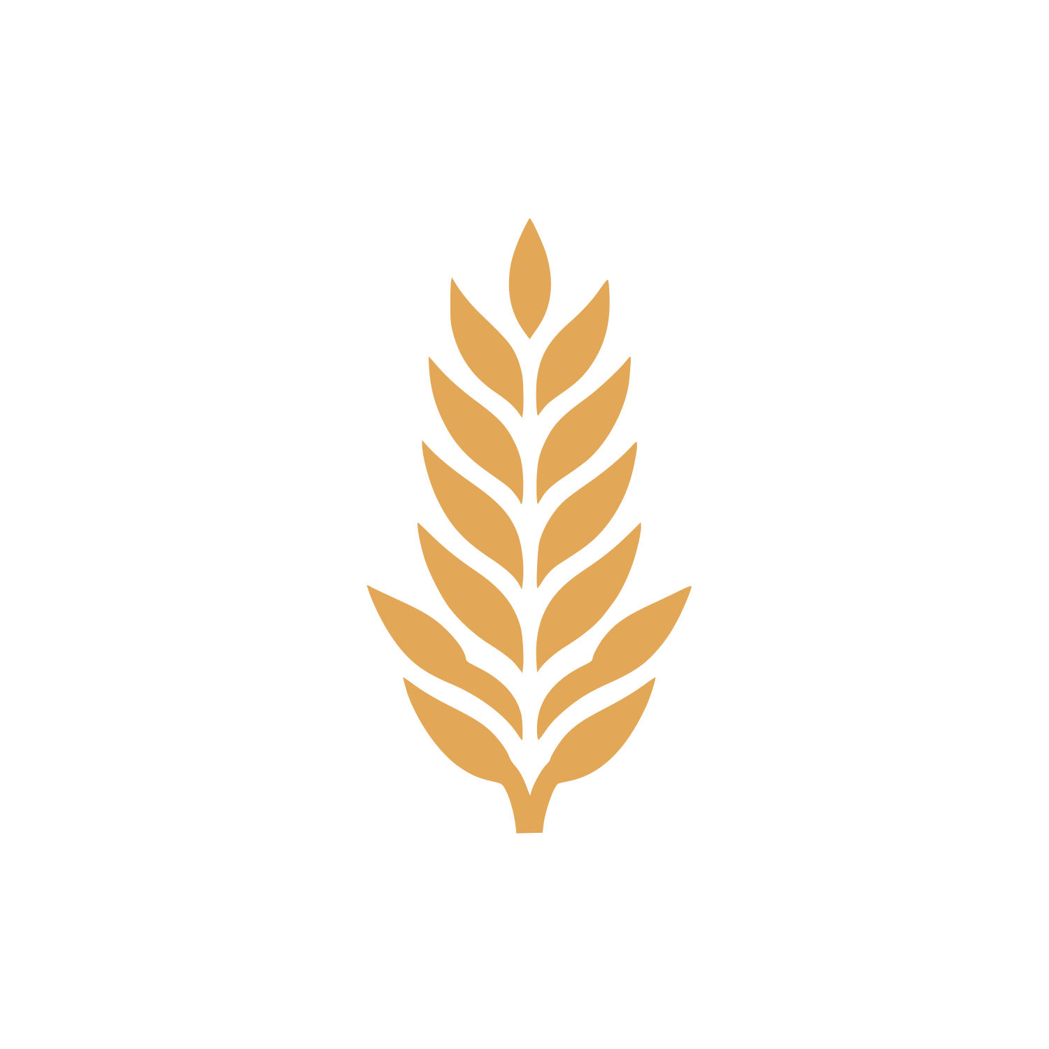 Wheat Stalk Logo #E3A857