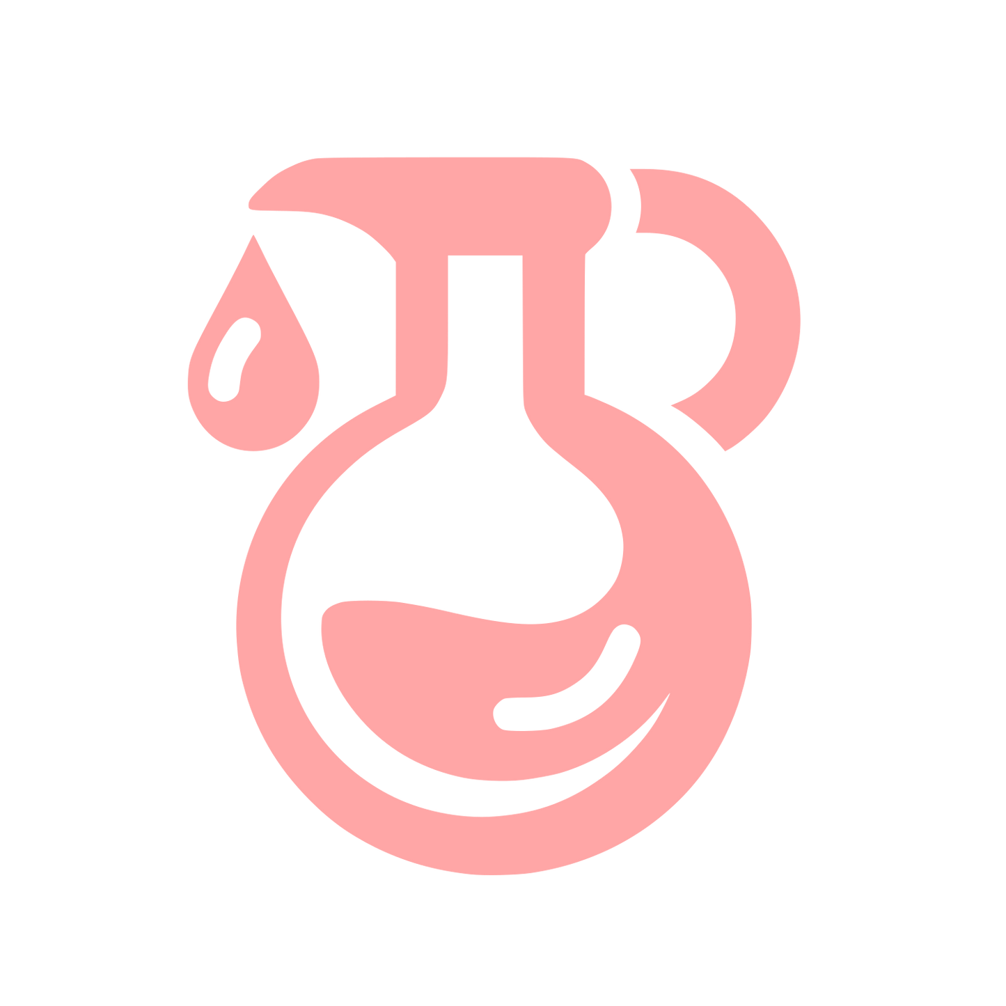 Laboratory Logo Design #ffa6a6