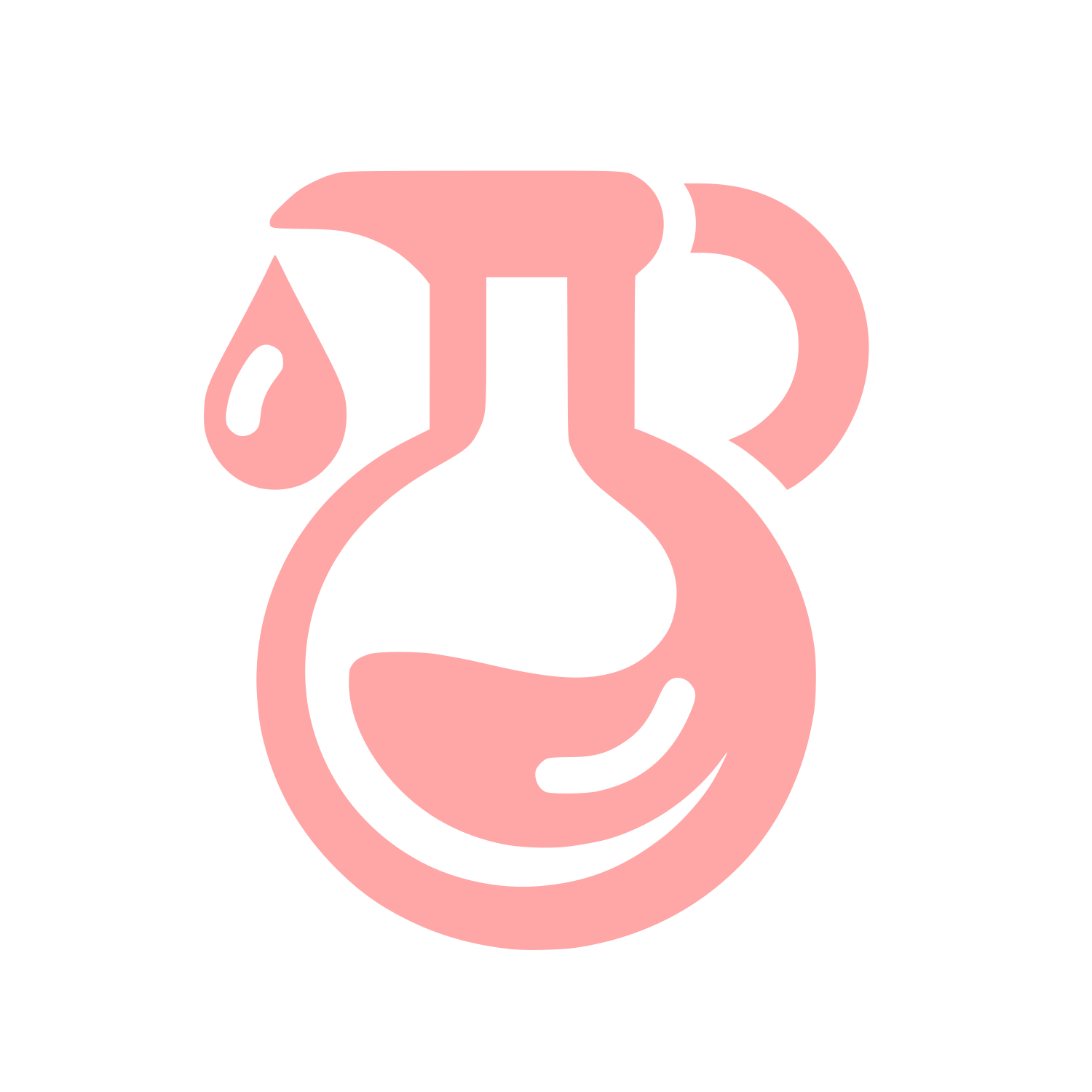 Laboratory Logo Design #ffa6a6