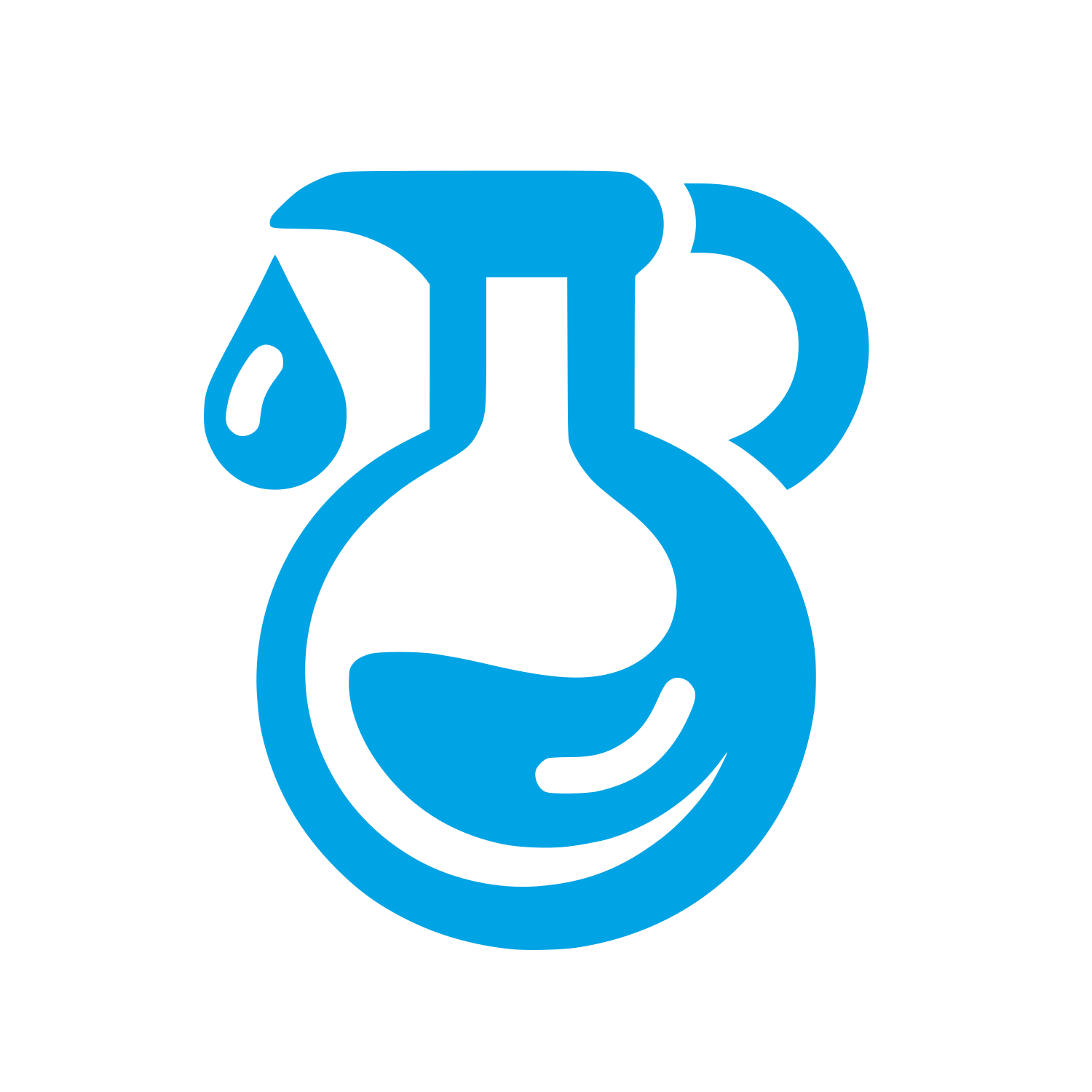 Laboratory Logo Design #00a3e4