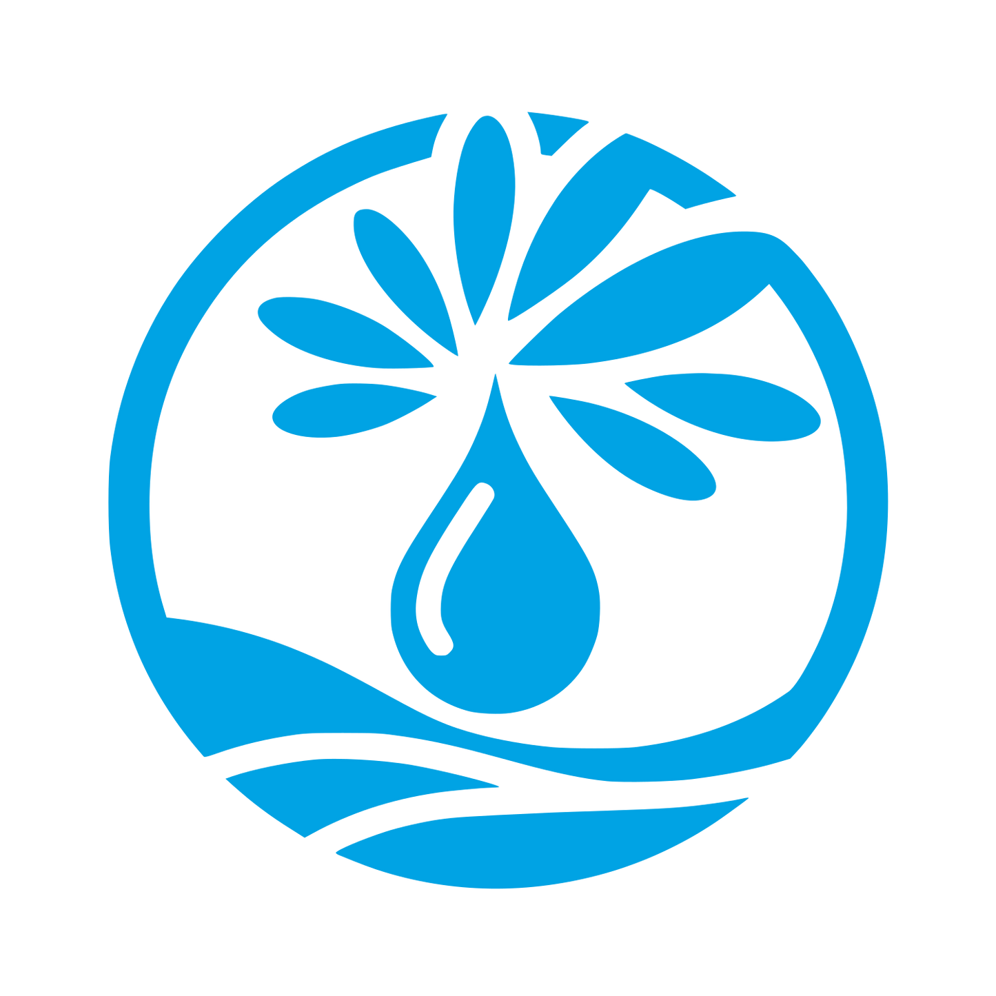 Nature Wellness Logo #00a3e4