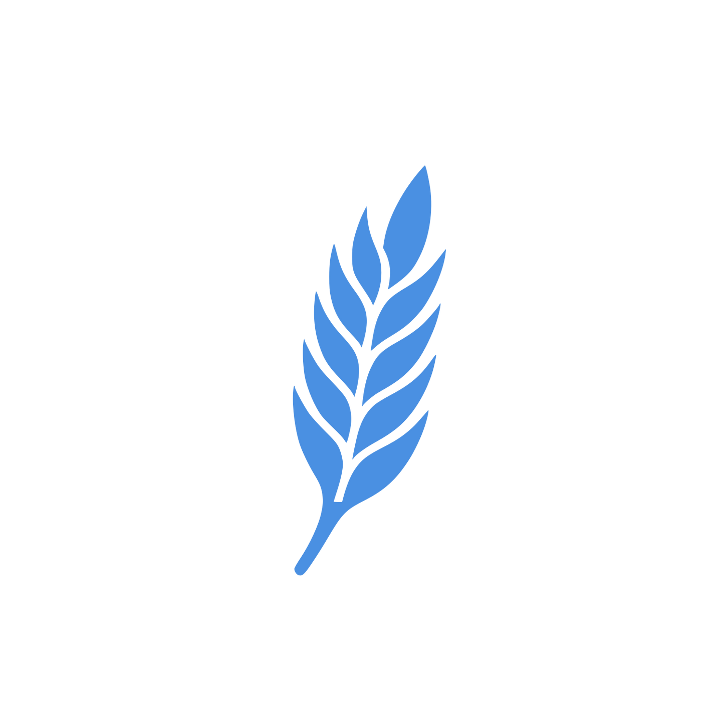 Wheat Ear Logo #4A90E2