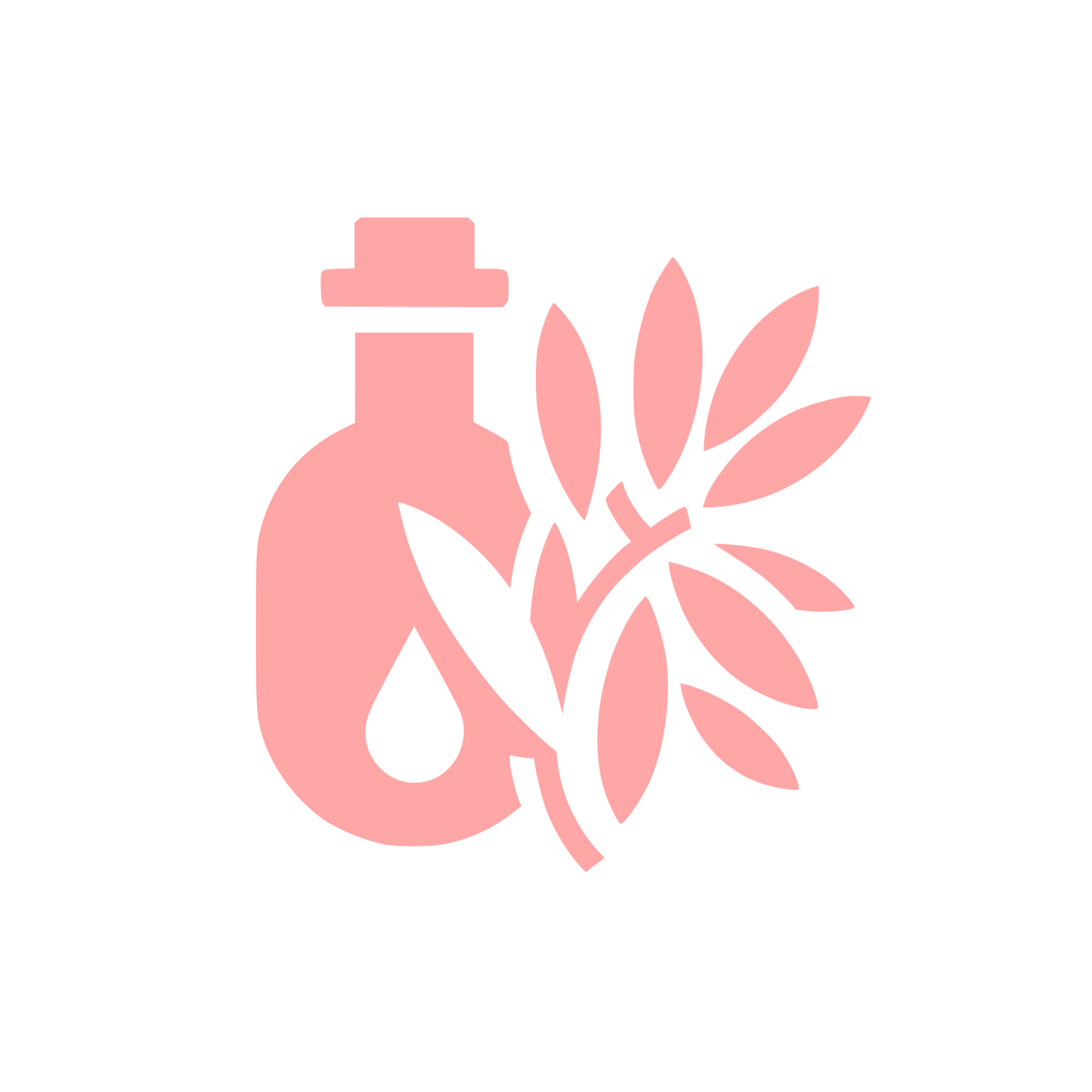 Oil Bottle Logo #ffa6a6