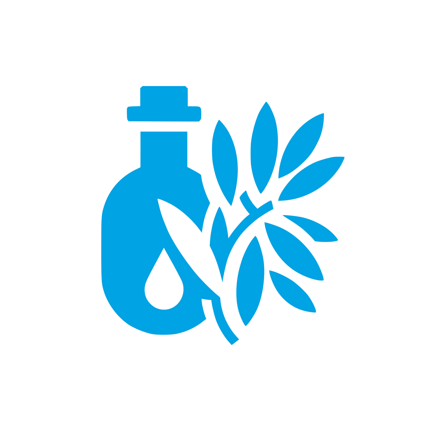 Oil Bottle Logo #00a3e4