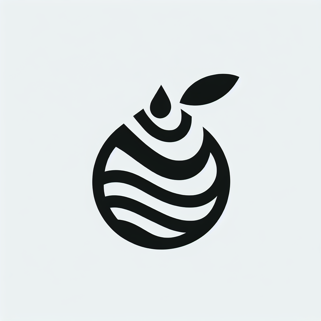 Logo with Water Droplet