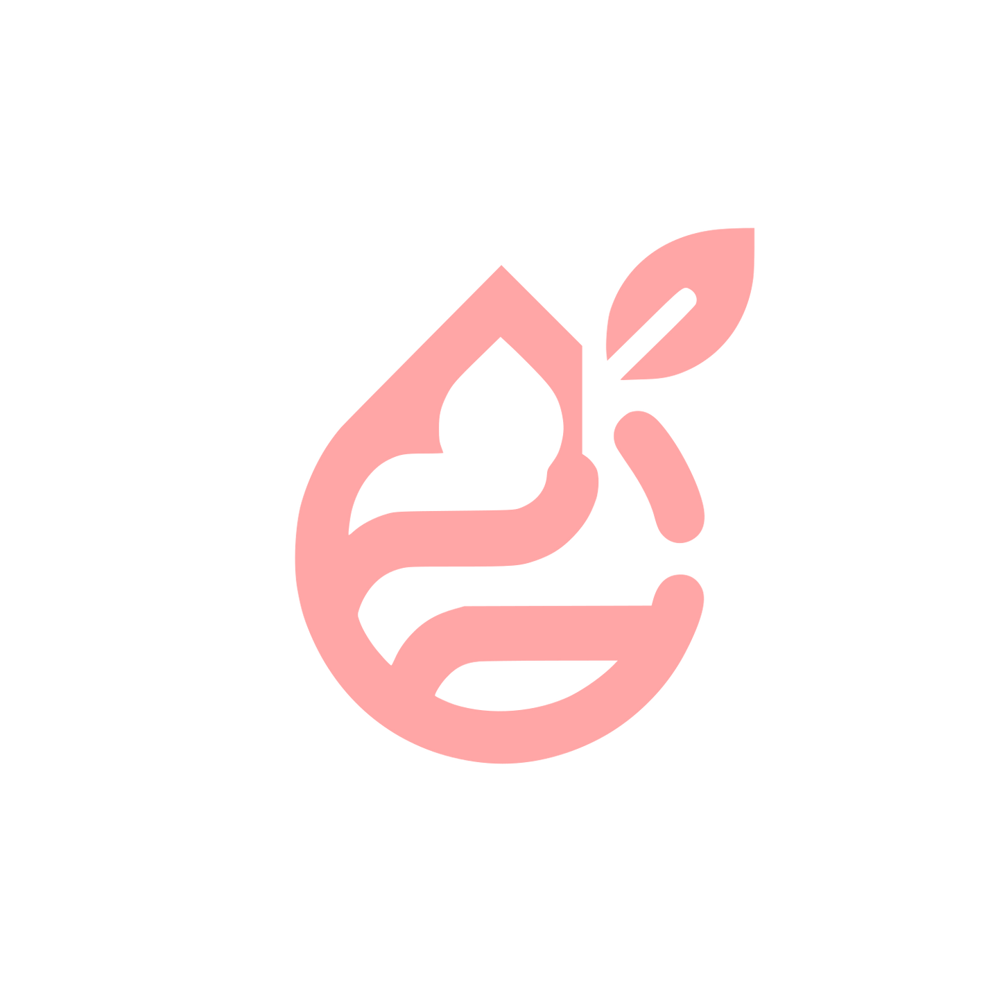 Water Drop Logo #ffa6a6