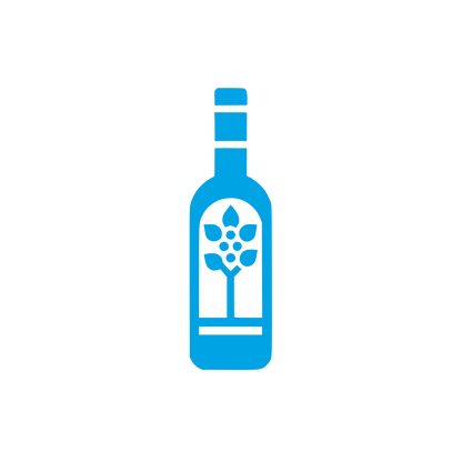 Wine Bottle Logo #00a3e4