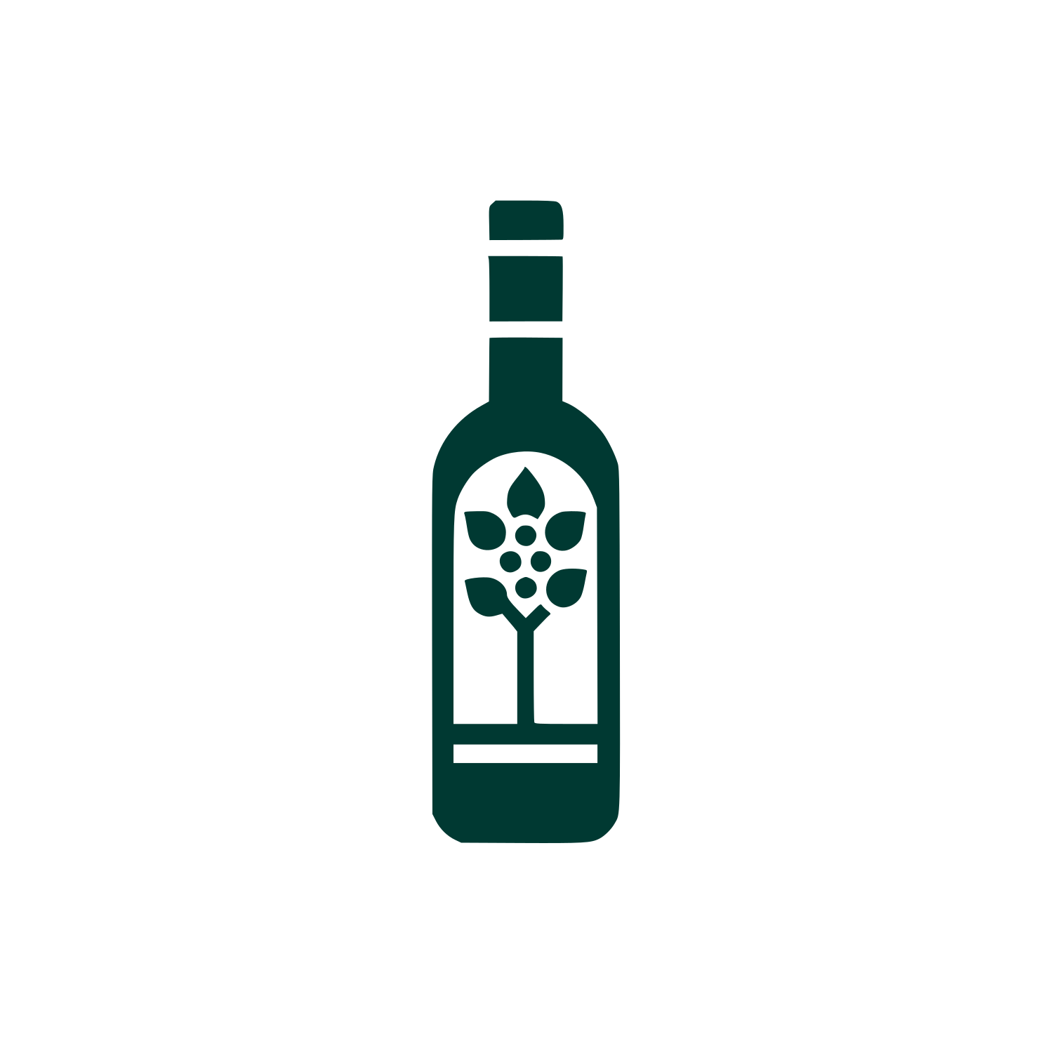 Wine Bottle Logo #003932