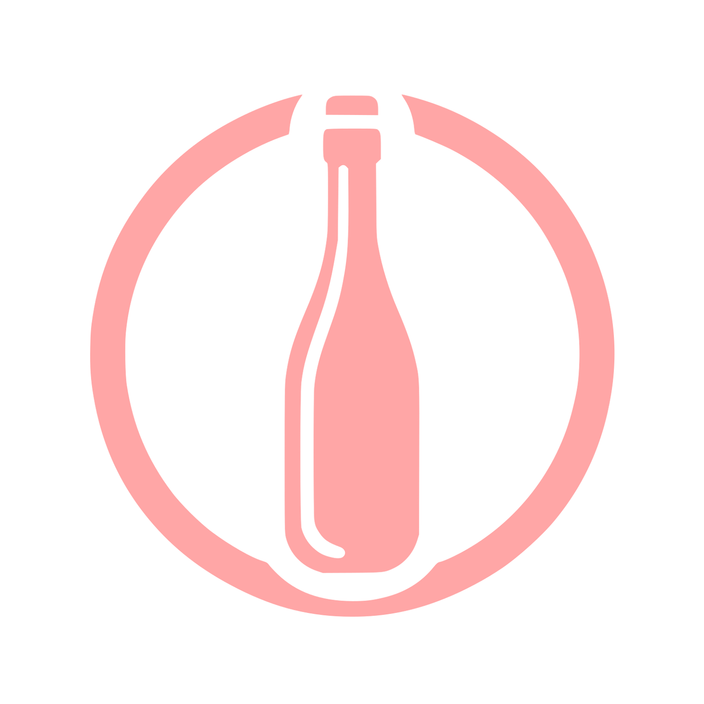 Beverage Bottle Logo #ffa6a6