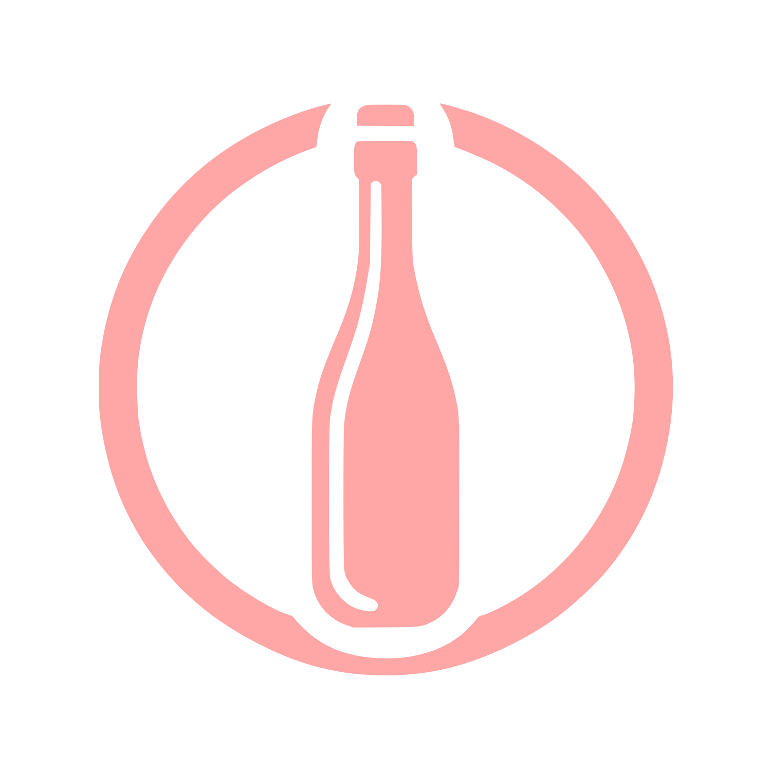 Beverage Bottle Logo #ffa6a6