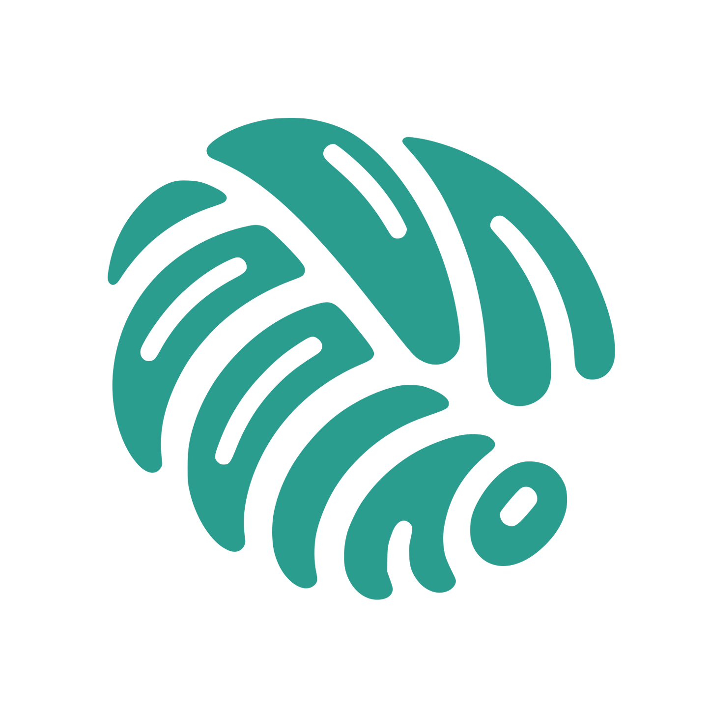 Wireless Signal Arc Logo #2A9D8F