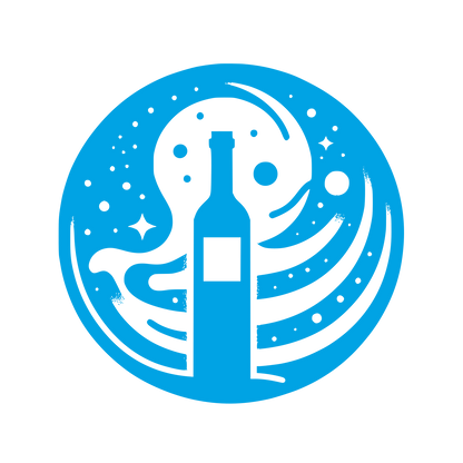 Wine Bottle Logo #00a3e4