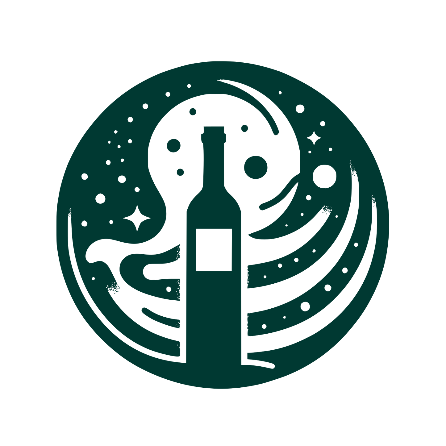Wine Bottle Logo #003932