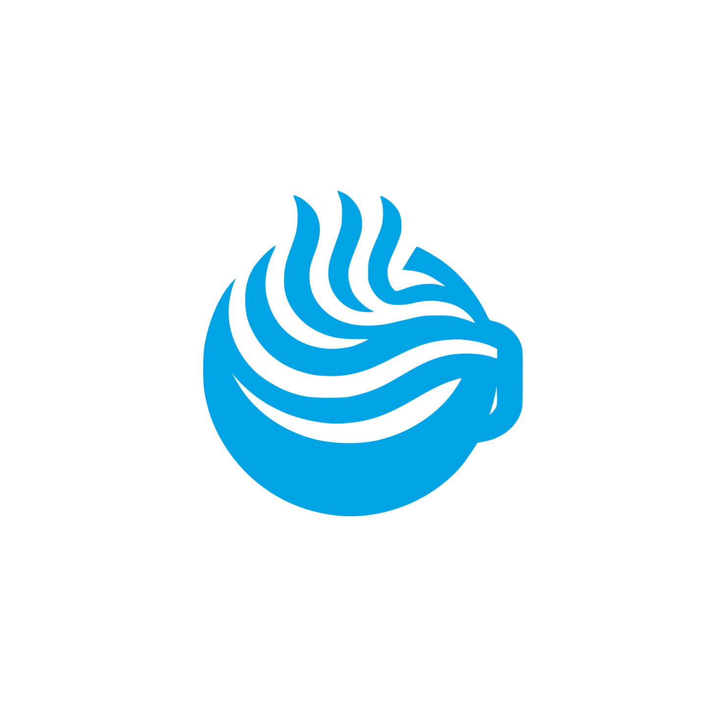 Coffee Brand Logo #00a3e4