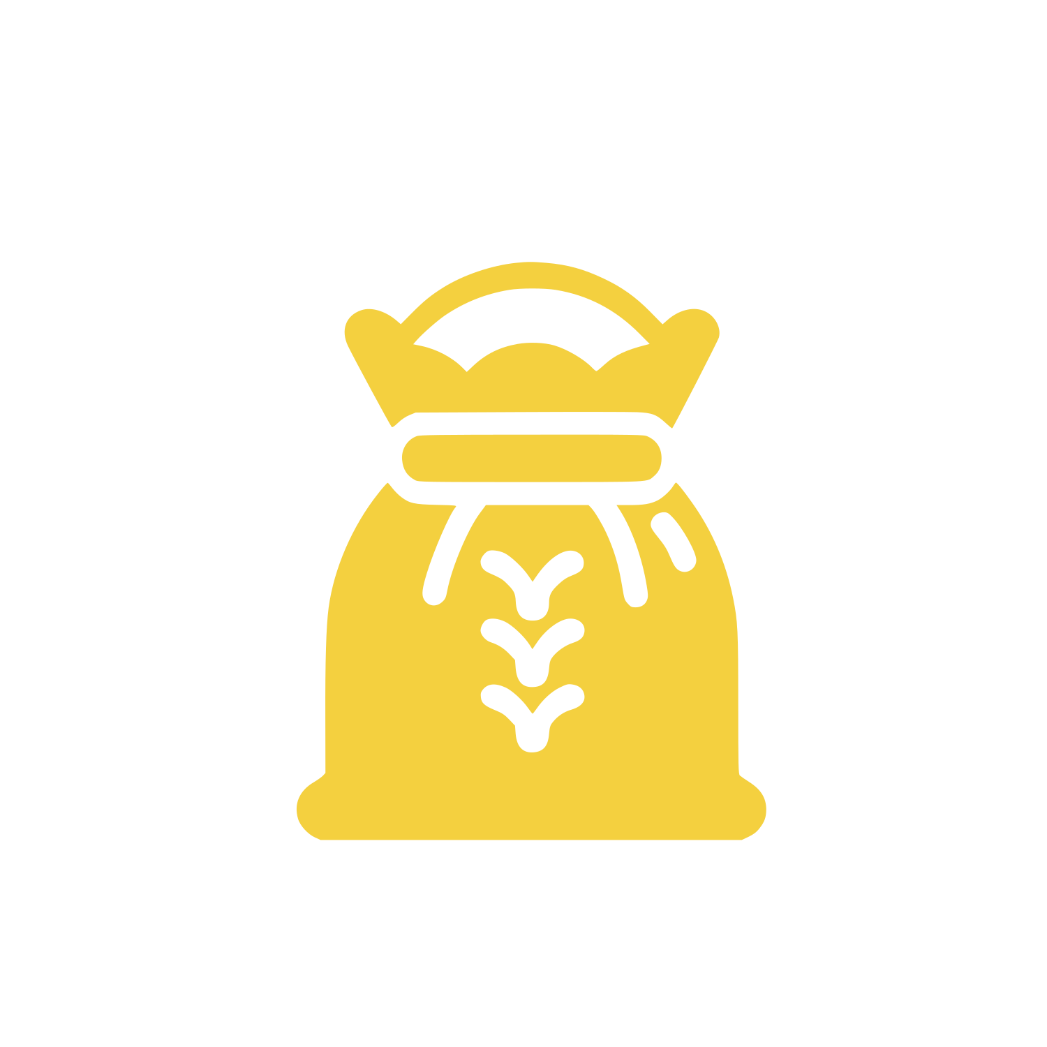 Produce Sack Logo #F4D03F
