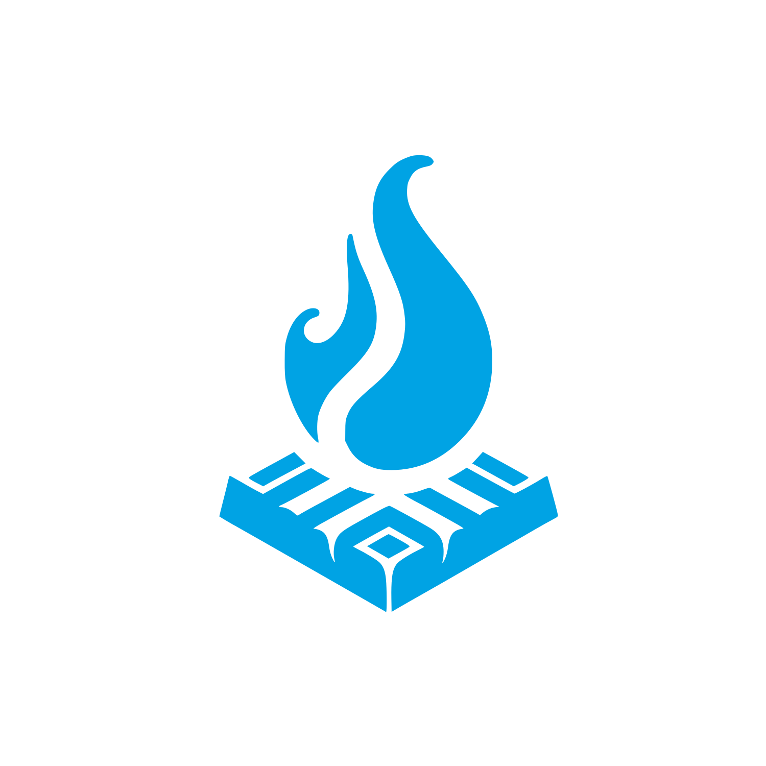 Flame Logo #00a3e4