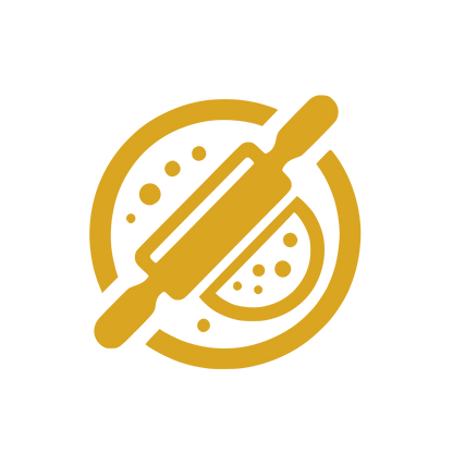 Rolling Pin Bread Logo #DAA520