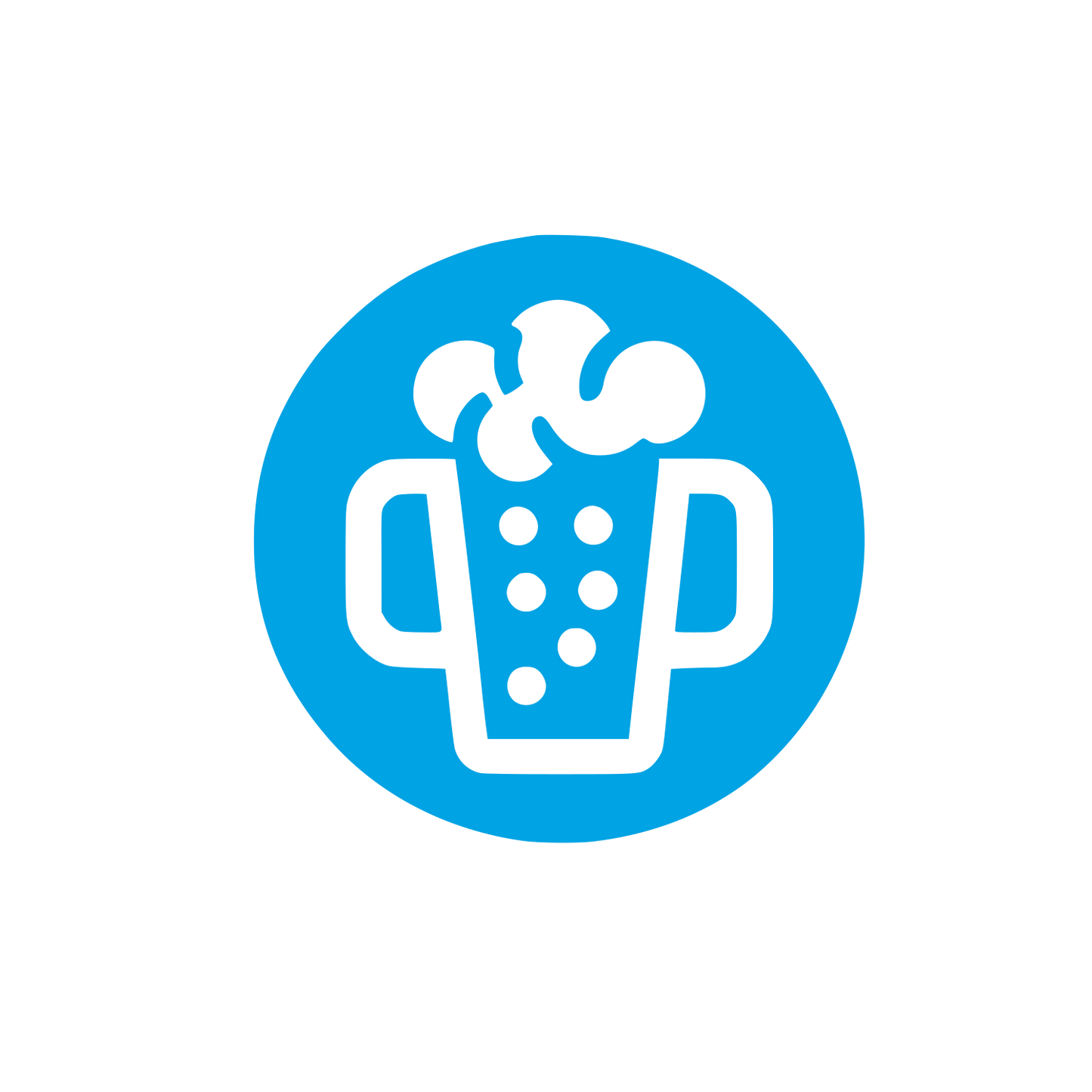 Beer Mug Logo #00a3e4