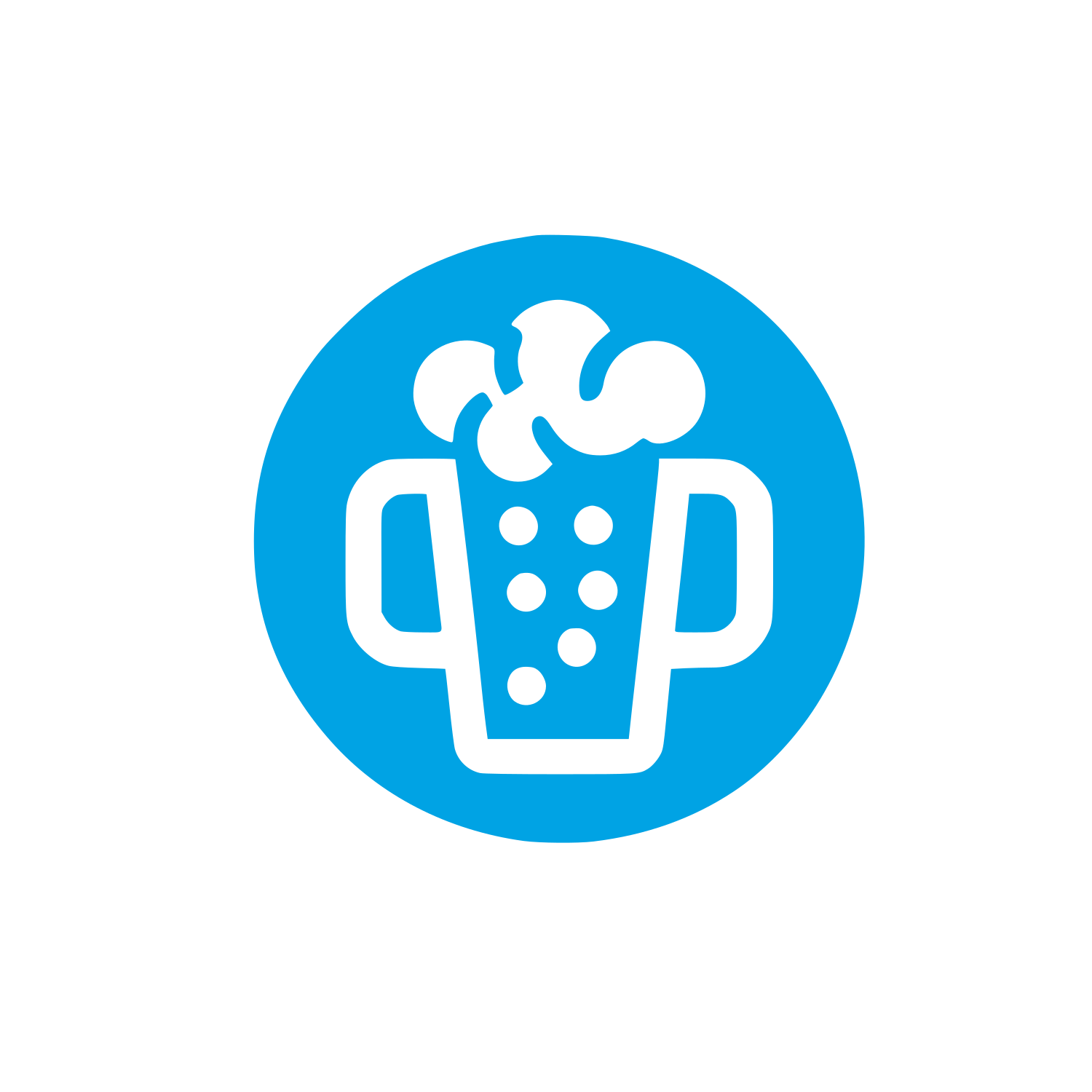 Beer Mug Logo #00a3e4
