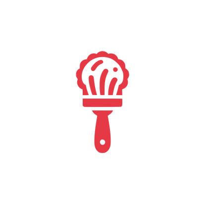 Paintbrush Stroke Logo #E63946