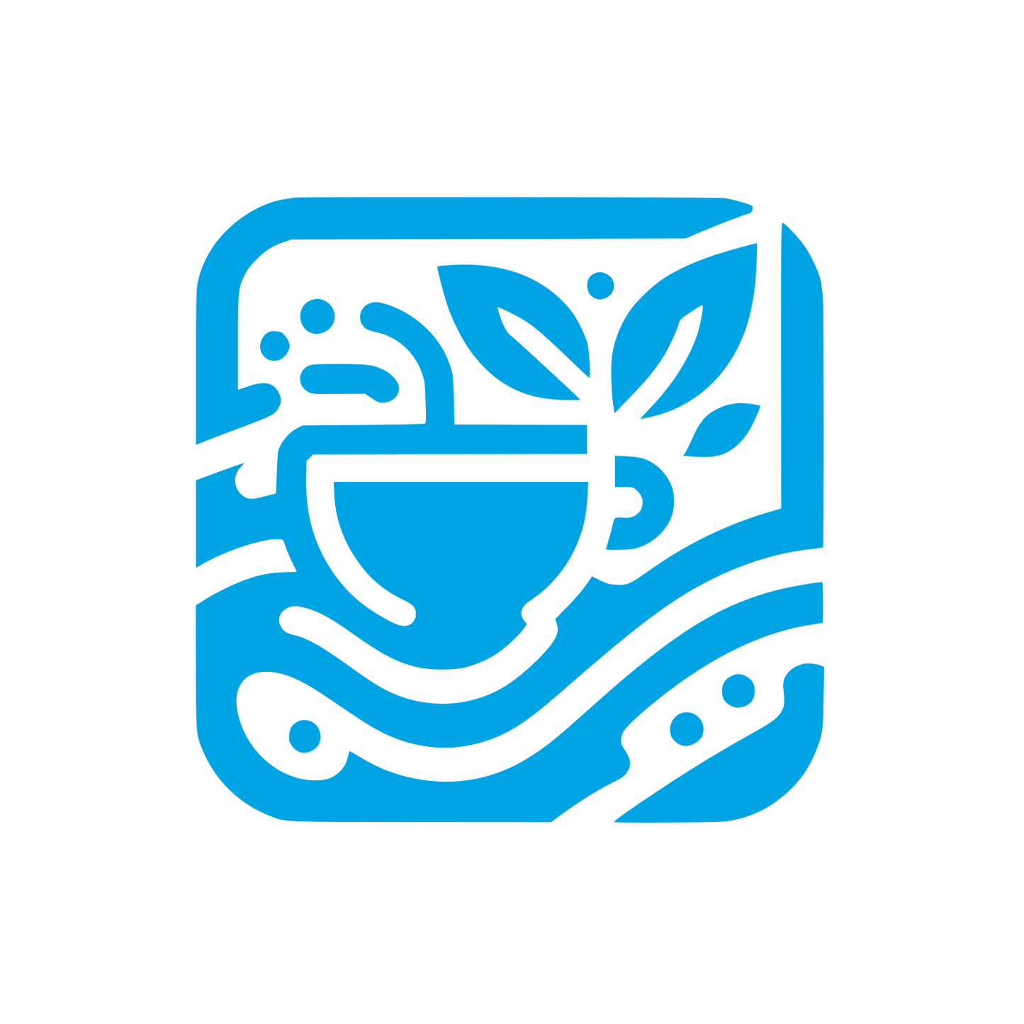 Logo for Coffee Brand #00a3e4