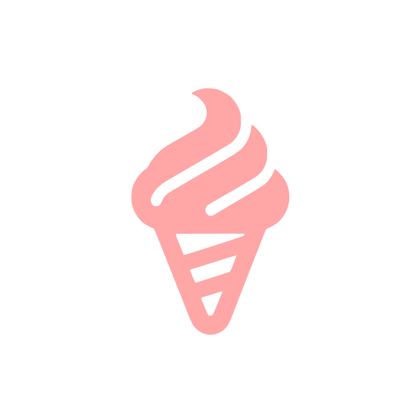 Ice Cream Logo Design #ffa6a6