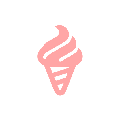 Ice Cream Logo Design #ffa6a6